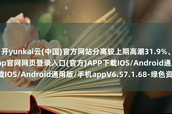 开yunkai云(中国)官方网站分离较上期高潮31.9%、16.4%-开yun体育app官网网页登录入口(官方)APP下载IOS/Android通用版/手机appV6.57.1.68-绿色资源网